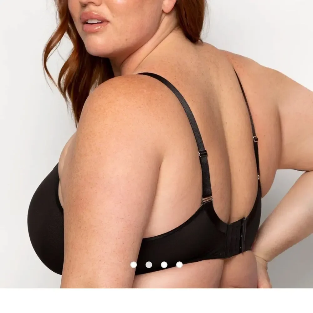 Curvy couture sheer mesh unlined underwire bra size 38 D NWT